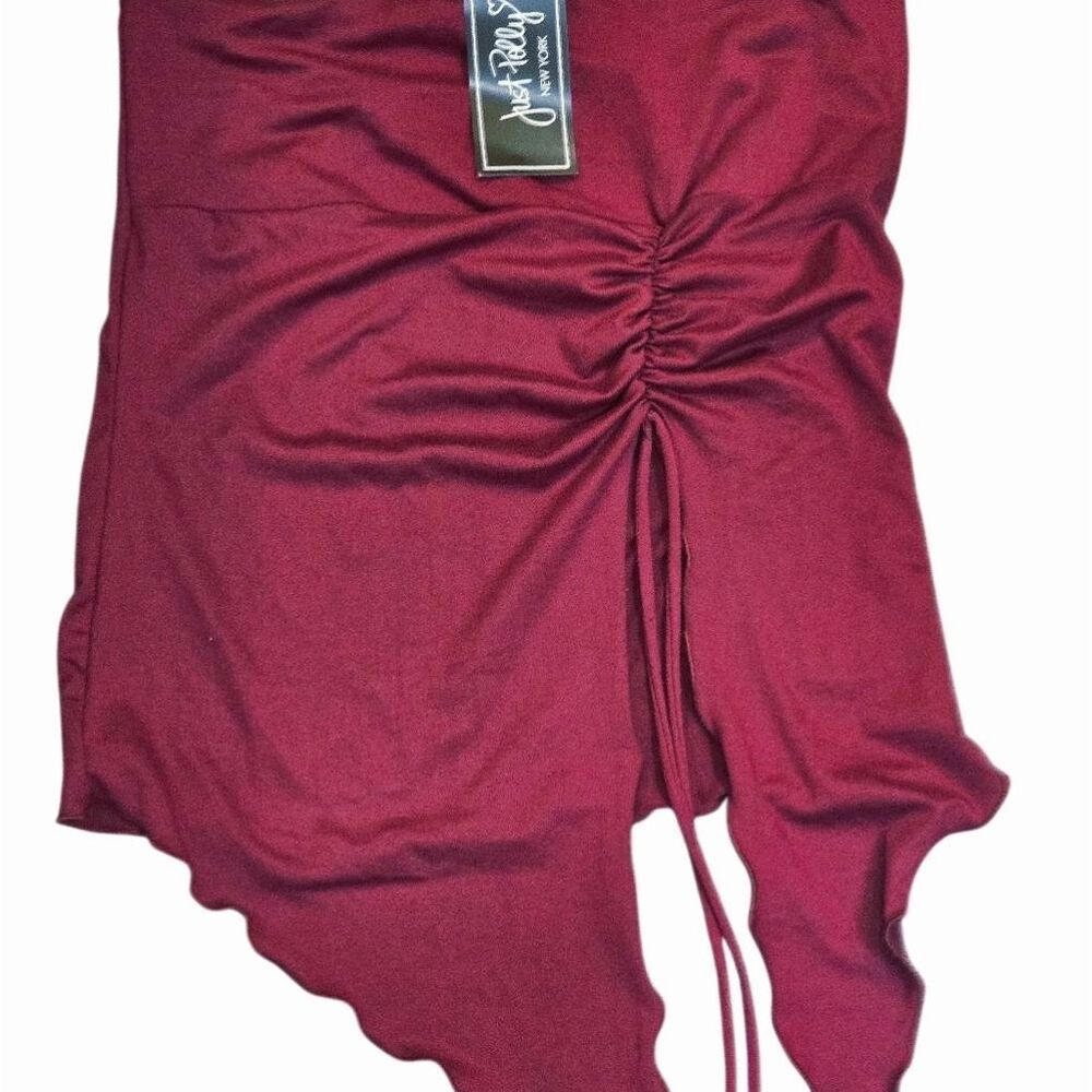 Just Polly New York Asymmetrical Strapless Top
